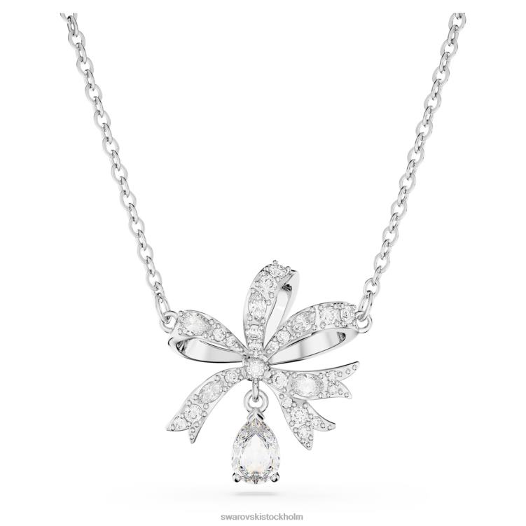 Swarovski volta halsband P28L258 Smycken rosett, vit, rodiumpläterad