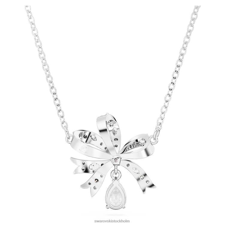 Swarovski volta halsband P28L258 Smycken rosett, vit, rodiumpläterad