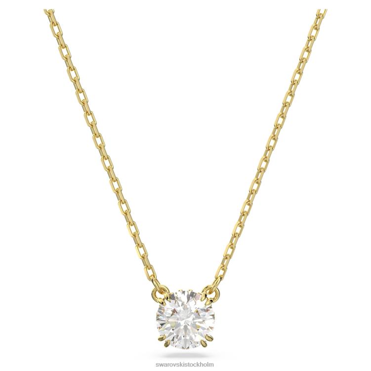 Swarovski constella hänge P28L171 Smycken rund skuren, vit, guldfärgad