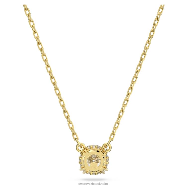 Swarovski constella hänge P28L171 Smycken rund skuren, vit, guldfärgad