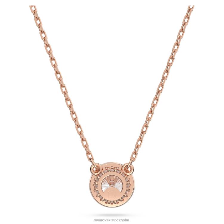 Swarovski constella hänge P28L206 Smycken rund skuren, pave, vit, roséguld pläterad