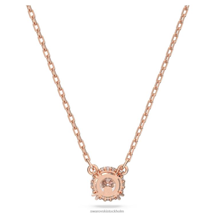 Swarovski constella hänge P28L207 Smycken rund skuren, vit, roséguld pläterad