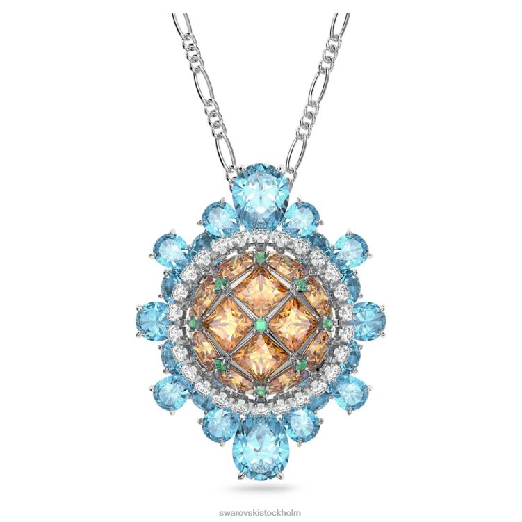 Swarovski curiosa brosch P28L245 Smycken flerfärgad, rodiumpläterad