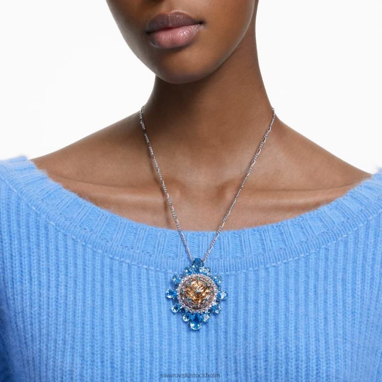 Swarovski curiosa brosch P28L245 Smycken flerfärgad, rodiumpläterad