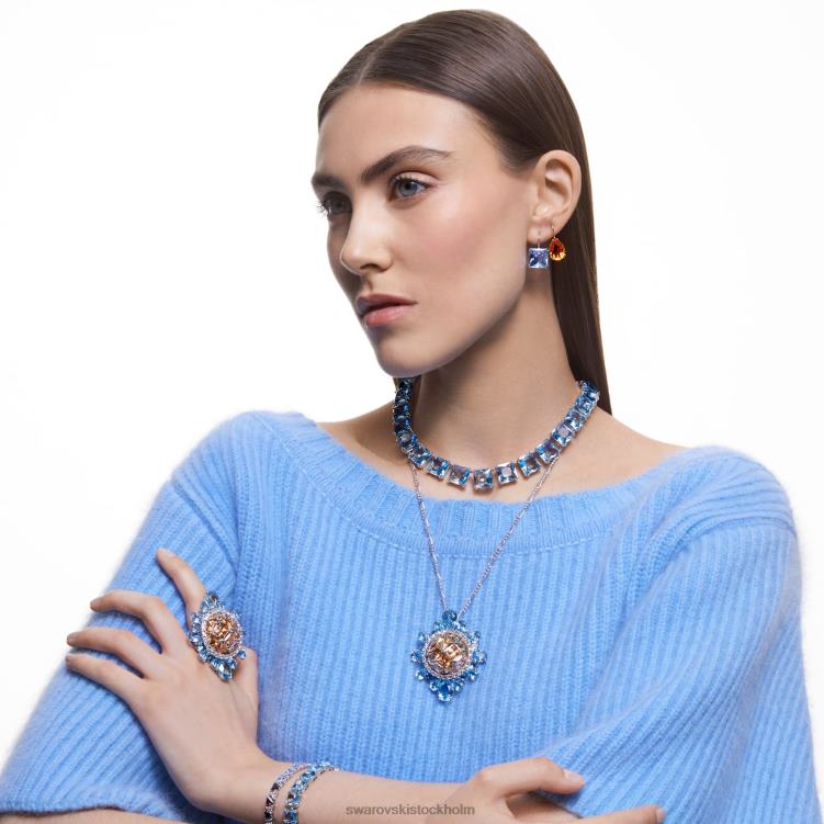 Swarovski curiosa brosch P28L245 Smycken flerfärgad, rodiumpläterad
