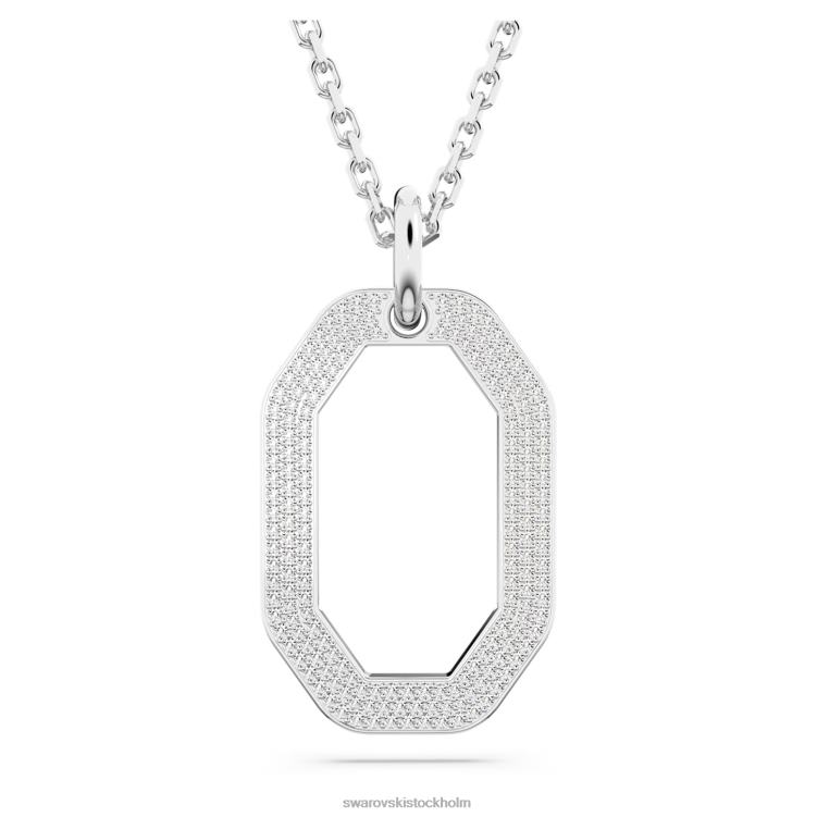 Swarovski dextera hänge P28L232 Smycken oktagonform, vit, rodiumpläterad