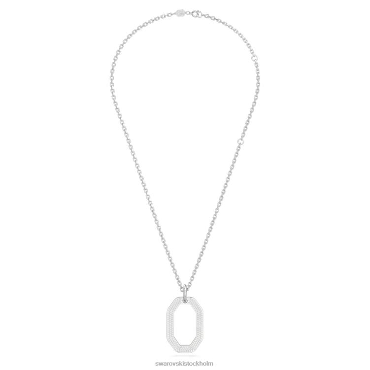 Swarovski dextera hänge P28L232 Smycken oktagonform, vit, rodiumpläterad