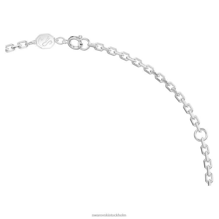 Swarovski dextera hänge P28L232 Smycken oktagonform, vit, rodiumpläterad