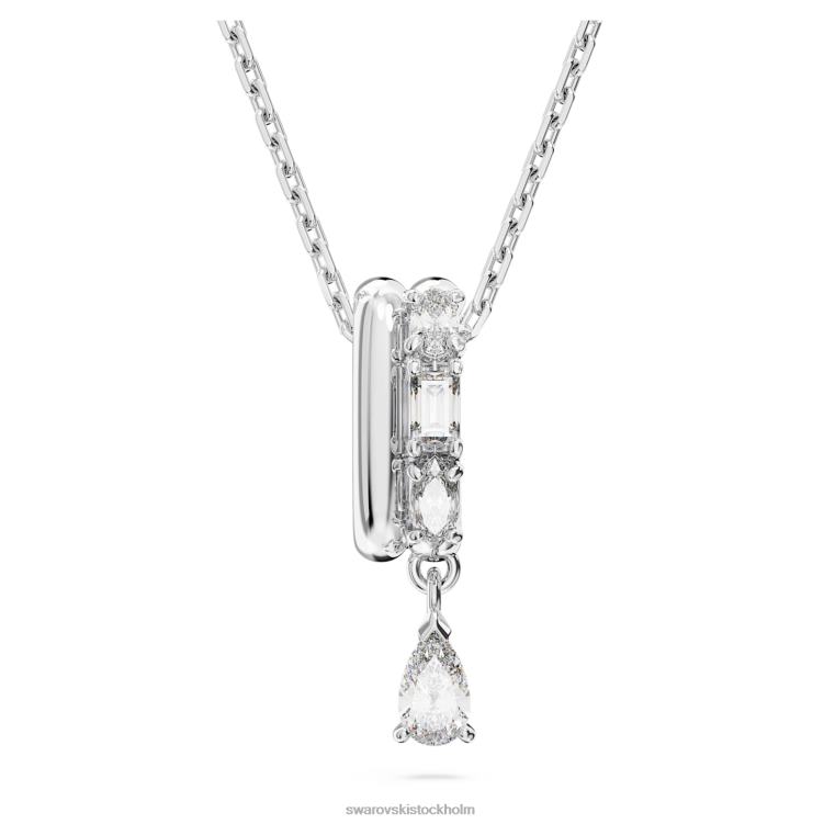 Swarovski dextera hänge P28L270 Smycken blandade snitt, vita, rodiumpläterade