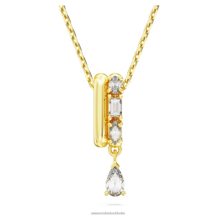 Swarovski dextera hänge P28L281 Smycken blandade snitt, vit, guldfärgad