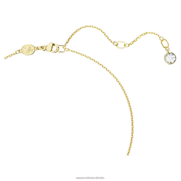 Swarovski dextera hänge P28L281 Smycken blandade snitt, vit, guldfärgad