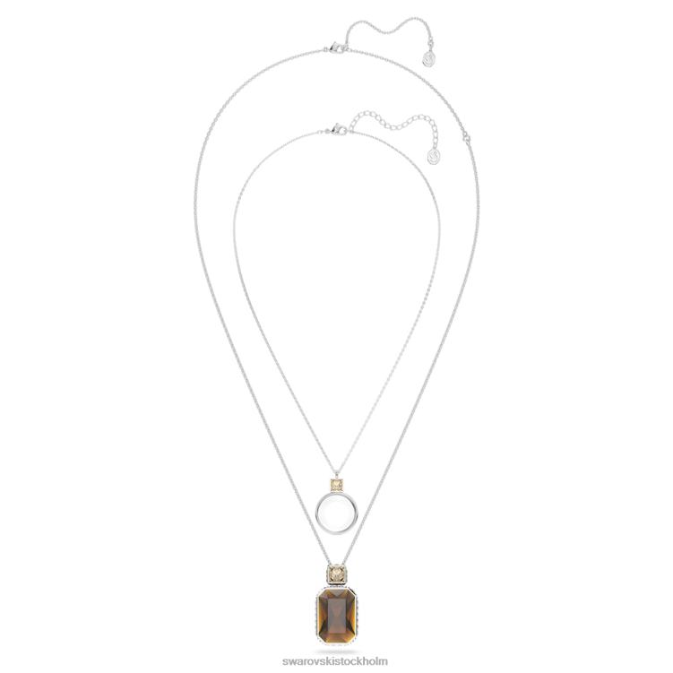 Swarovski elegans av afrika hänge P28L290 Smycken brun, rodiumpläterad