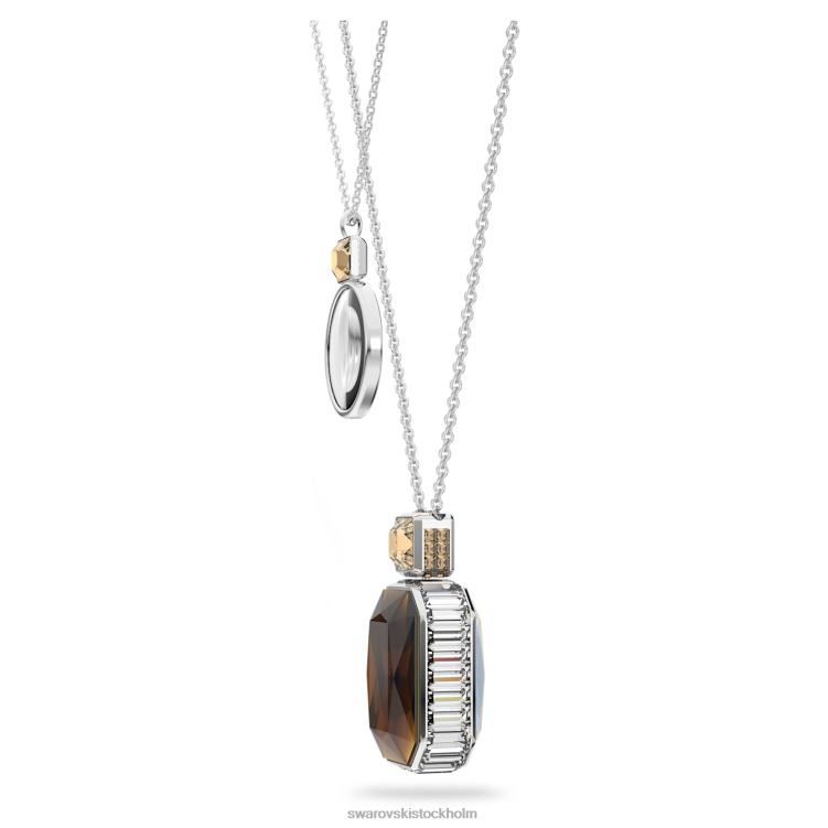Swarovski elegans av afrika hänge P28L290 Smycken brun, rodiumpläterad