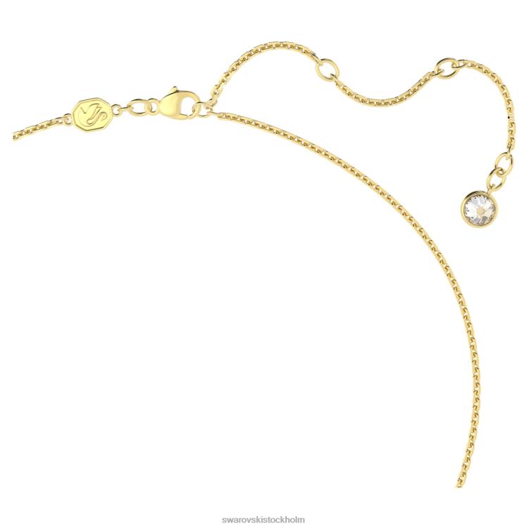 Swarovski ett hänge P28L208 Smycken bana, hjärta, röd, guldfärgad