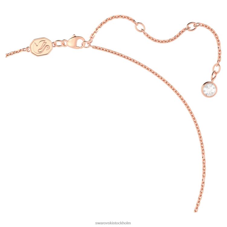 Swarovski ett hänge P28L246 Smycken hjärta, vit, roséguld pläterad