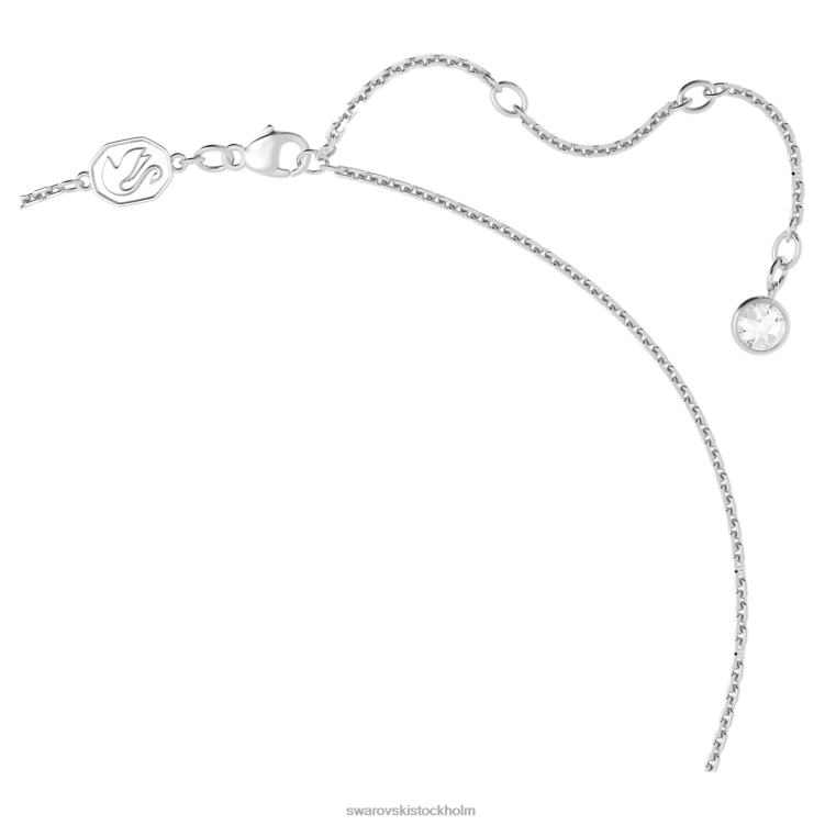 Swarovski ett hänge P28L259 Smycken hjärta, vit, rodiumpläterad