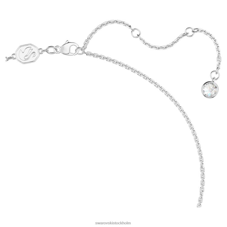 Swarovski ett hänge P28L283 Smycken hjärta, rosa, rodiumpläterad