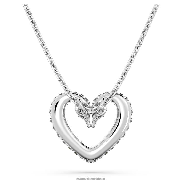 Swarovski ett hänge P28L339 Smycken hjärta, vit, rodiumpläterad