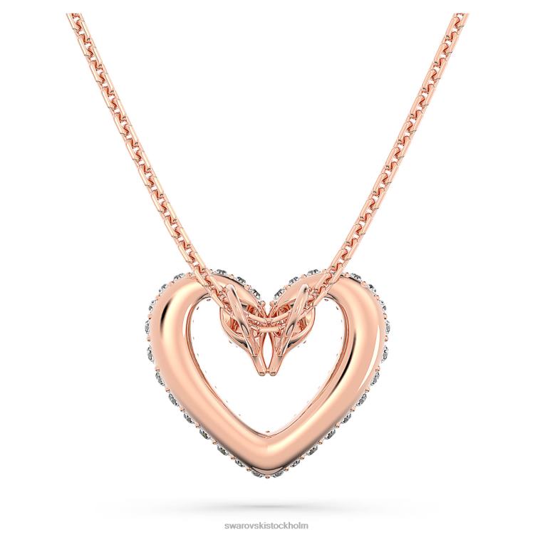 Swarovski ett hänge P28L340 Smycken hjärta, vit, roséguld pläterad