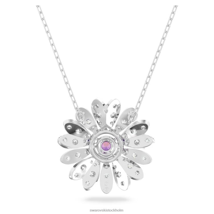 Swarovski evigt blomsterhänge P28L289 Smycken blomma, rosa, rodiumpläterad
