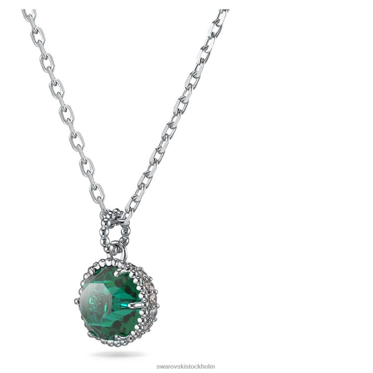 Swarovski födelsestenshänge rundskuret P28L292 Smycken maj, grön, rodiumpläterad