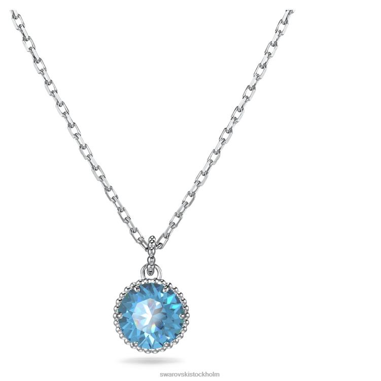 Swarovski födelsestenshänge rundskuret P28L294 Smycken december, blå, rodiumpläterad