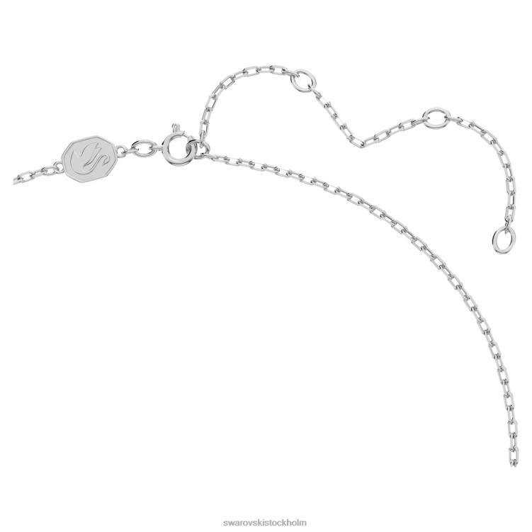 Swarovski fluenta hänge P28L338 Smycken återantända kristaller, vita, rodiumpläterade