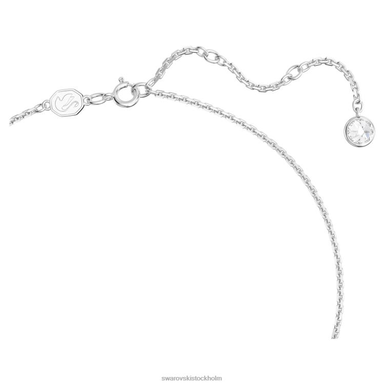 Swarovski gema hänge P28L161 Smycken blandade snitt, blomma, rosa, rodiumpläterad