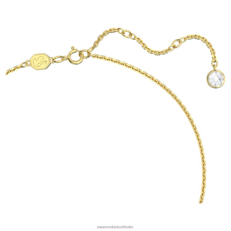 Swarovski gema hänge P28L163 Smycken blandade snitt, blomma, grön, guldfärgad
