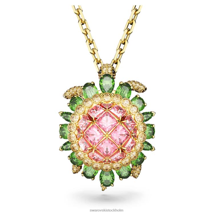 Swarovski idyllia hänge P28L165 Smycken sköldpadda, flerfärgad, guldfärgad