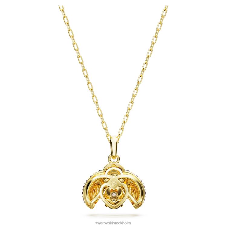Swarovski idyllia hänge P28L277 Smycken nyckelpiga, röd, guldfärgad