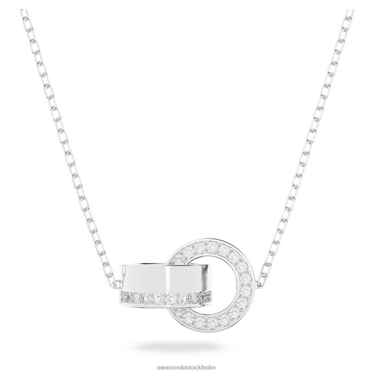 Swarovski ihåligt hänge P28L209 Smycken låsögla, vit, rodiumpläterad