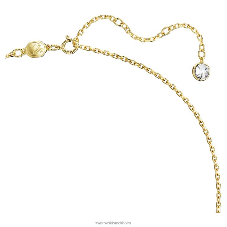 Swarovski ikoniskt svanhänge P28L257 Smycken svan, gul, guldfärgad
