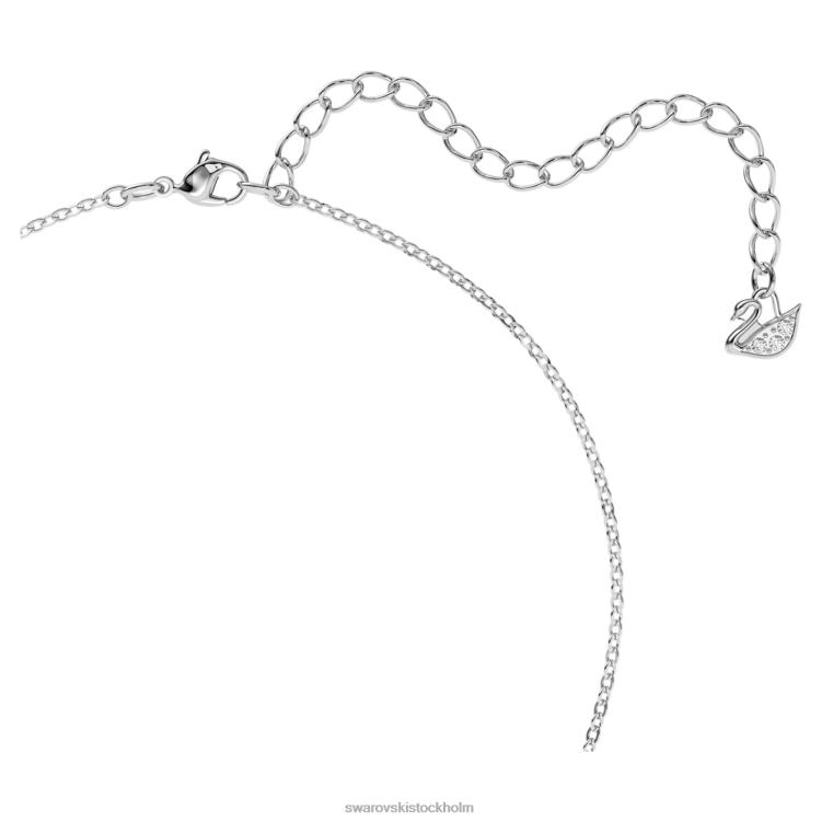 Swarovski ikoniskt svanhänge P28L335 Smycken svan, beige, rodiumpläterad