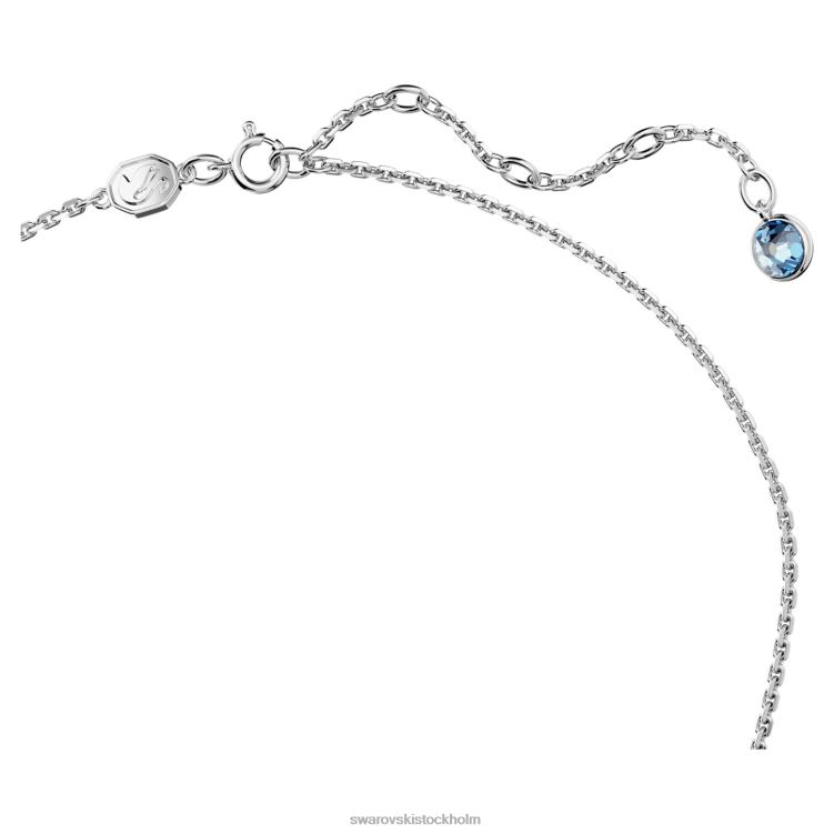 Swarovski kroma hänge P28L183 Smycken oktagonskuren, flerfärgad, rodiumpläterad