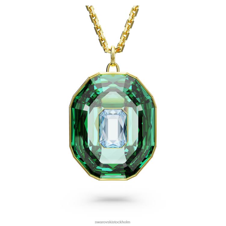 Swarovski kroma hänge P28L324 Smycken blandade snitt, flerfärgade, guldfärgade