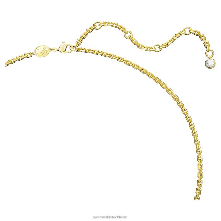 Swarovski kroma hänge P28L324 Smycken blandade snitt, flerfärgade, guldfärgade