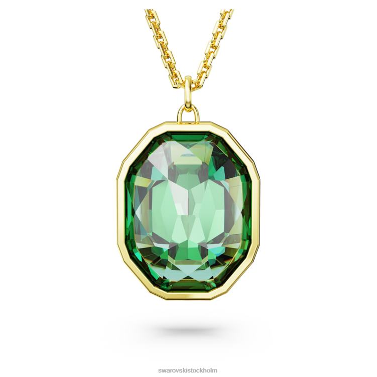 Swarovski kroma hänge P28L324 Smycken blandade snitt, flerfärgade, guldfärgade