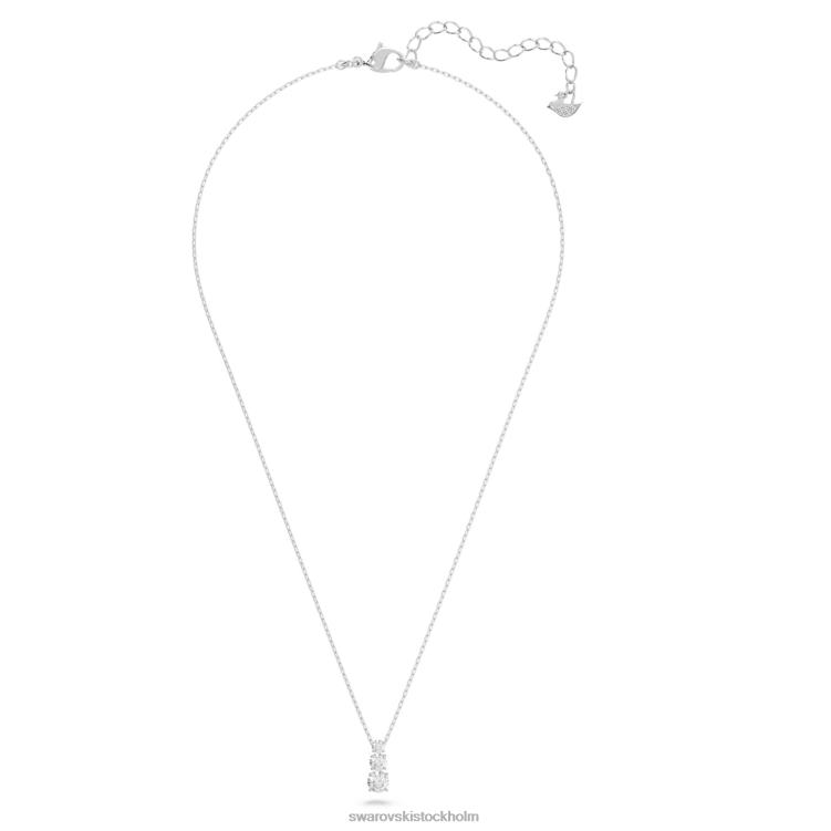 Swarovski lock trilogi hänge P28L173 Smycken rund skuren, vit, rodiumpläterad