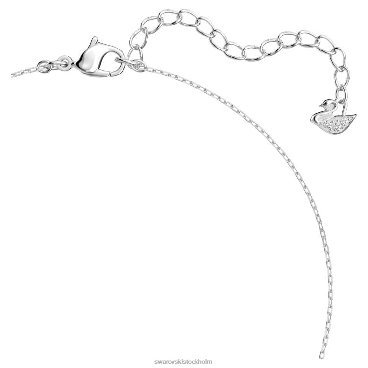 Swarovski lock trilogi hänge P28L173 Smycken rund skuren, vit, rodiumpläterad