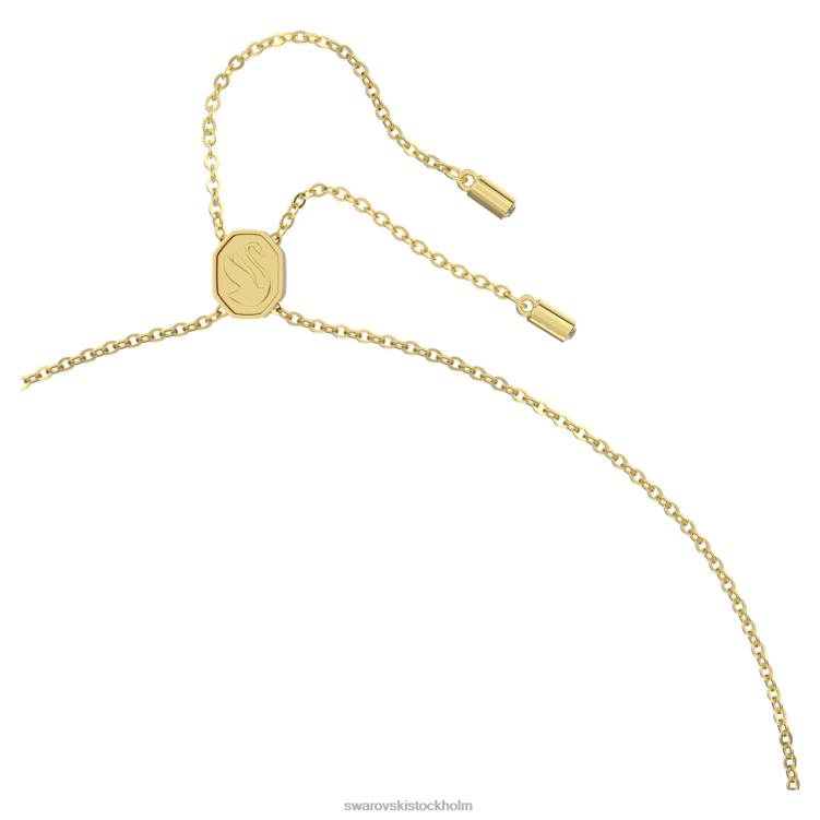 Swarovski matrishänge P28L204 Smycken baguetteskuren, grön, guldfärgad