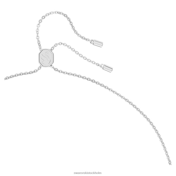 Swarovski matrishänge P28L231 Smycken baguetteskuren, vit, rodiumpläterad