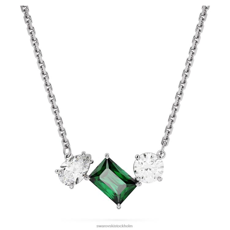 Swarovski mesmera hänge P28L275 Smycken blandade snitt, grön, rodiumpläterad