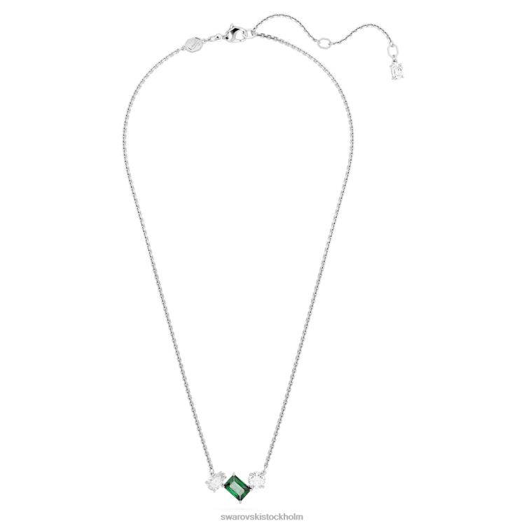 Swarovski mesmera hänge P28L275 Smycken blandade snitt, grön, rodiumpläterad