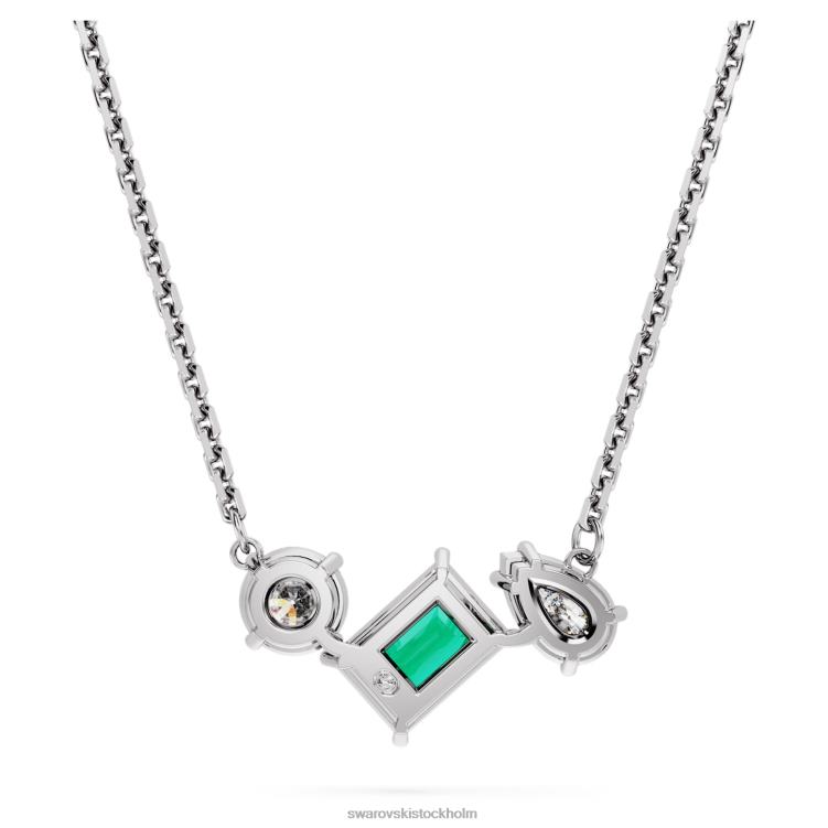 Swarovski mesmera hänge P28L275 Smycken blandade snitt, grön, rodiumpläterad