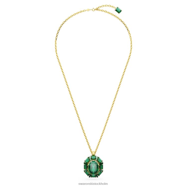 Swarovski millenia hänge P28L164 Smycken blandade snitt, grön, guldfärgad