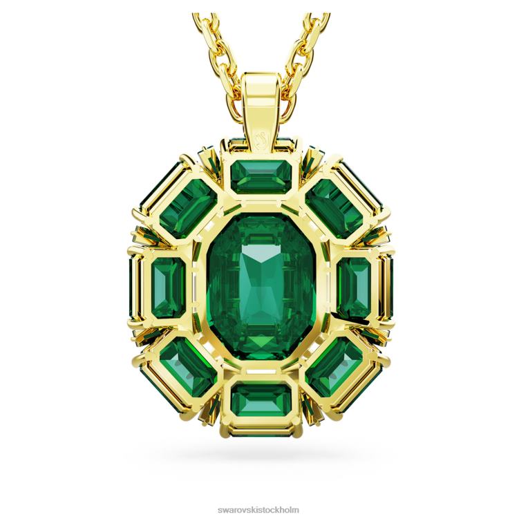Swarovski millenia hänge P28L164 Smycken blandade snitt, grön, guldfärgad