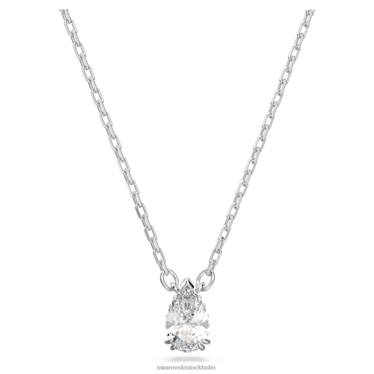 Swarovski millenia hänge P28L185 Smycken päronskuren, vit, rodiumpläterad