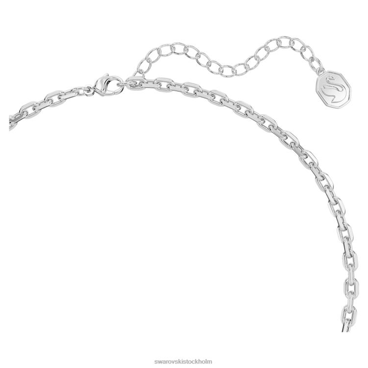 Swarovski mode svanhänge P28L213 Smycken svan, vit, rodiumpläterad