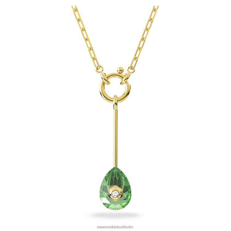 Swarovski numina y hänge P28L337 Smycken grön, guldfärgad